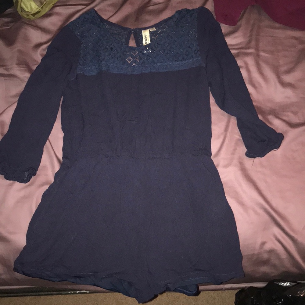 Navy blue romper!